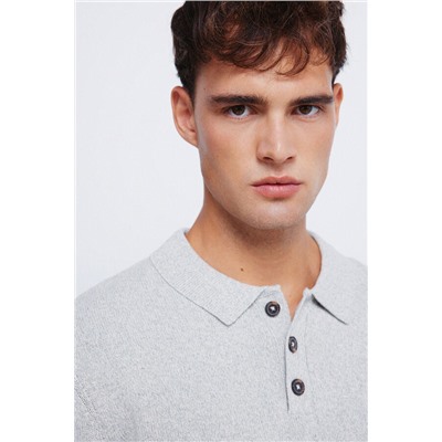 Jersey cuello polo botones