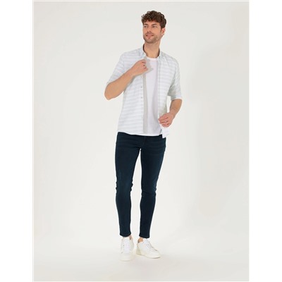 Koyu Lacivert Slim Fit Jean Pantolon