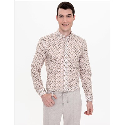 Haki Regular Fit Uzun Kollu Gömlek