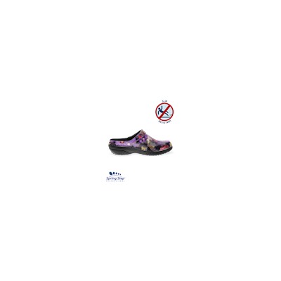 Spring Step Women's Professional Purple Multi Floral Kilkenny Clog