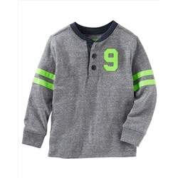Snow Yarn Varsity Henley