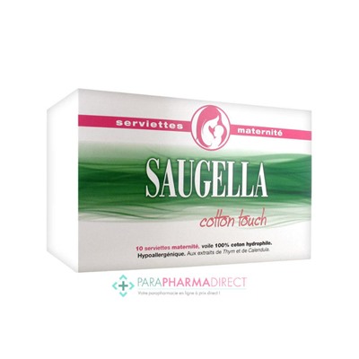 Saugella Cotton Touch Serviettes Maternité x10