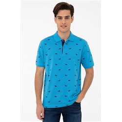 Erkek Kobalt Polo Yaka Tişört