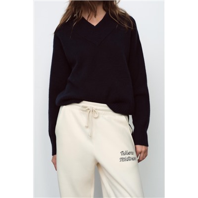 JOGGING TROUSERS WITH SLOGAN