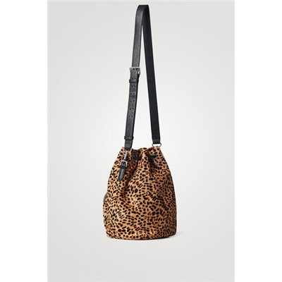 Bolso saco animal print