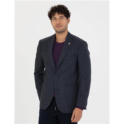 Lacivert Slim Fit Ceket