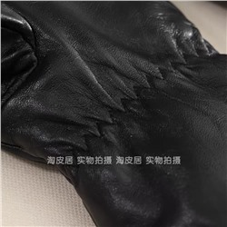 Женские кожаные варежки  Mango*