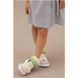 Kız Çocuk Neon Sarı Sandalet