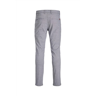 Pantalón recto Gris claro jaspeado
