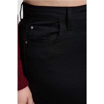 Siyah Yüksek Bel Esnek Skinny Jeans TBBAW23CJ00059