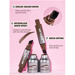 BROW-FECTION ANGLED BRUSH & DIP-ESPRESSO