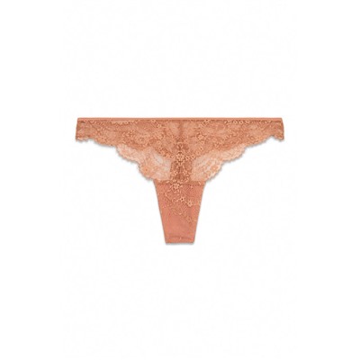 Tanga encaje naranja