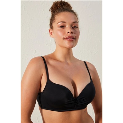 Penti, Basic Super Push Up Destekli Siyah Bikini Üstü