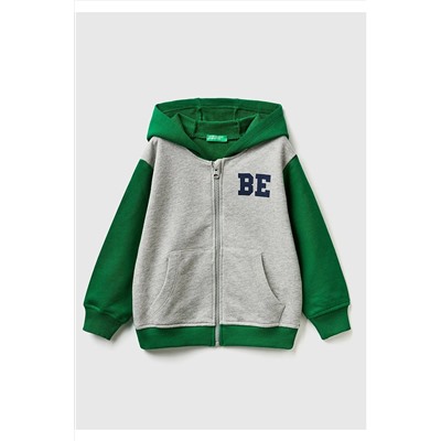 United Colors of BenettonErkek Çocuk Mix Benetton Logolu Sweatshirt Gri Mix