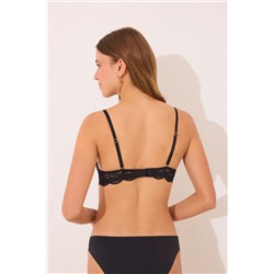 PRETTY Sujetador aro microfibra encaje negro