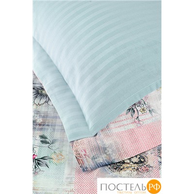 Постельное белье Карвен Stripe Satin с цветным принтом 1.5 спальное N249 -SB005(4пр.)