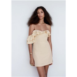 Vestido asimétrico volantes