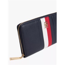 Signature Stripe Zip Wallet