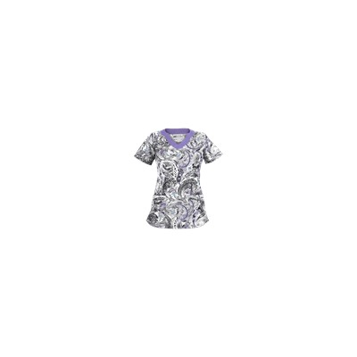 UA Charming Swirls Granite Print Scrub Top