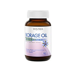 БАД «Масло бурачника с витамином Е» от Vistra 40 капсул / Vistra Borage oil 1000mg+Vit E 40 caps