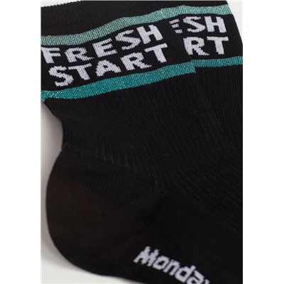 Kurze Socken mit Schriftzug 7 Days