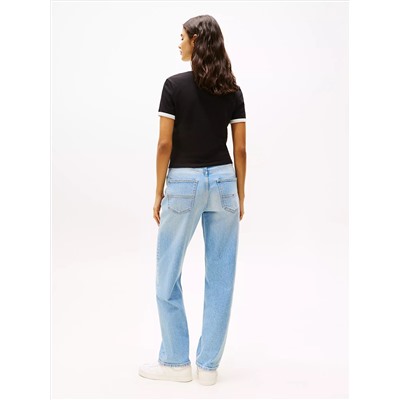 Tommy Jeans Script Logo Ringer T-Shirt