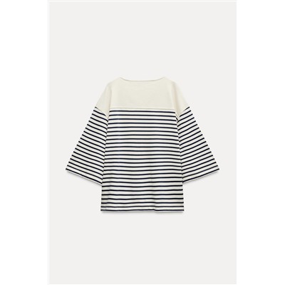 STRIPED HEAVY COTTON T-SHIRT
