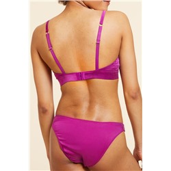 Sujetador de seda Milky Fucsia