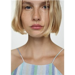 Vestido lino rayas