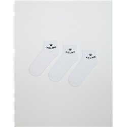 Pack 3 Pares de Calcetines 'Kelme', Hombre, Blancos