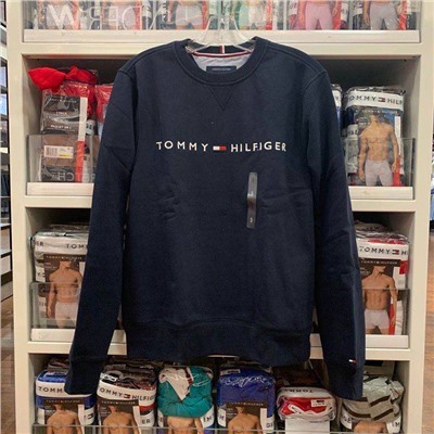 Толстовка свитшот Небольшой начес внутри TOMMY HILFIGE*RОРИГИНАЛ!