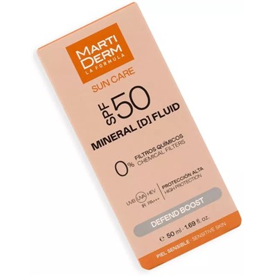 MartiDerm Sun Care SPF50 Mineral D Defend Boost 50мл