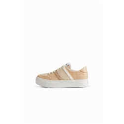 Zapatilla de fibras naturales