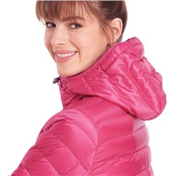 Damen Soft-Daunenjacke mit Kapuze