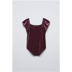 VELVET LACE BODYSUIT