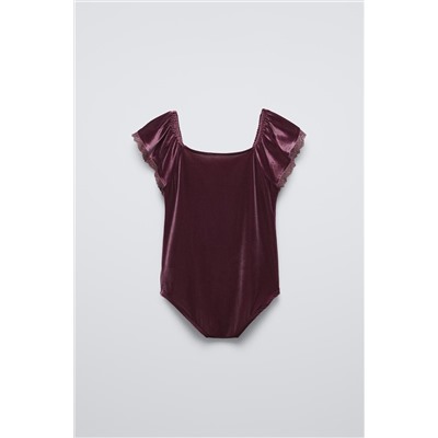 VELVET LACE BODYSUIT