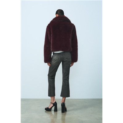 MID-RISE FLARED CROPPED TRF JEANS