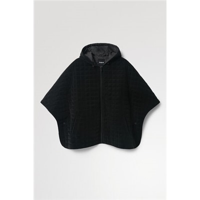 Poncho acolchado capucha