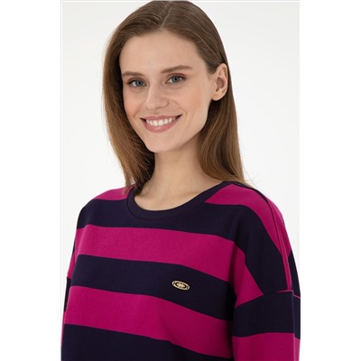 Kadın Fuşya Sweatshirt