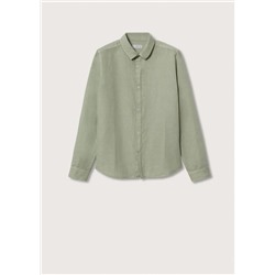 Camisa regular fit algodón lino -  Niño | MANGO OUTLET España