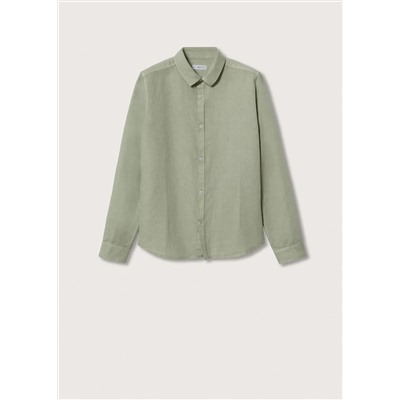 Camisa regular fit algodón lino -  Niño | MANGO OUTLET España