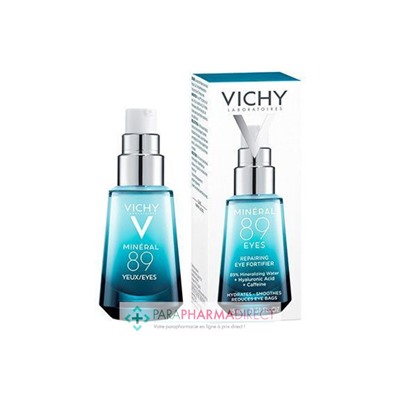 Vichy Mineral 89 Yeux Fortifiant Hydratant Anti-poches 15ml