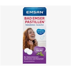 Bad Emser Pastillen Halstabletten mit Salbei, 30 St