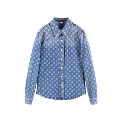Camisa vaquera Azul claro y crudo