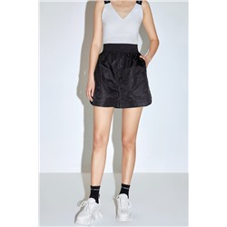 Short de tiro alto Negro