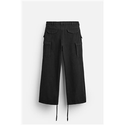 PANTALÓN DENIM CARGO BAGGY FIT