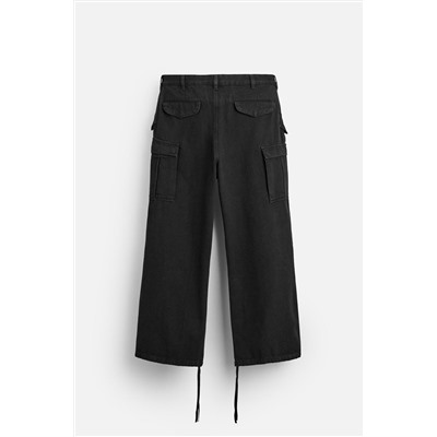 PANTALÓN DENIM CARGO BAGGY FIT