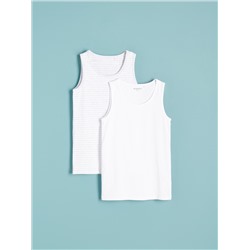 Baumwollunterhemd, 2er-Pack