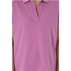 Kadın Pembe Basic Polo Yaka Tişört
