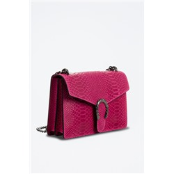 Bolso de nobuk Fucsia